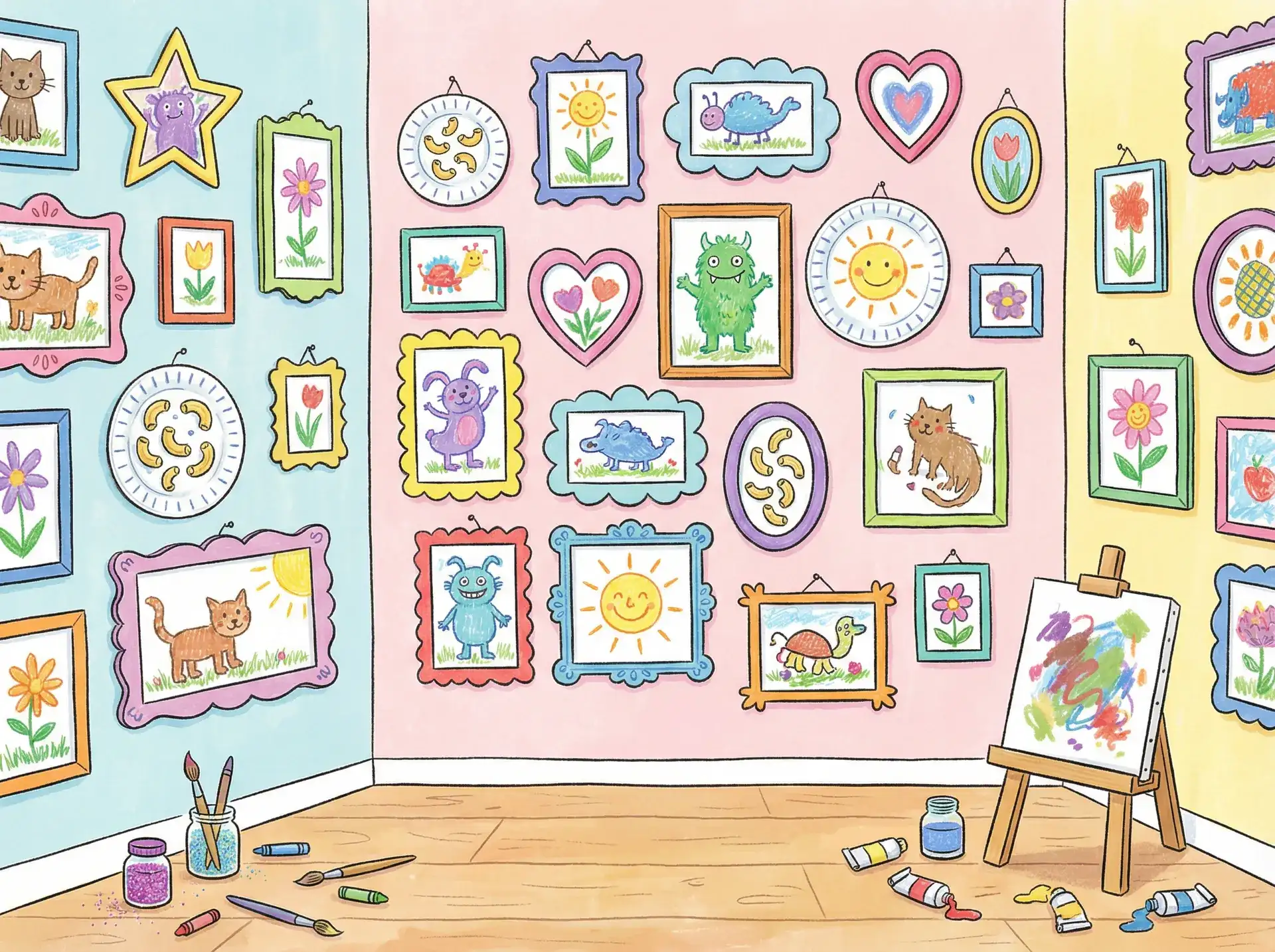 小朋友的彩色画作 - 龚玥菲新金瓶 创意展示